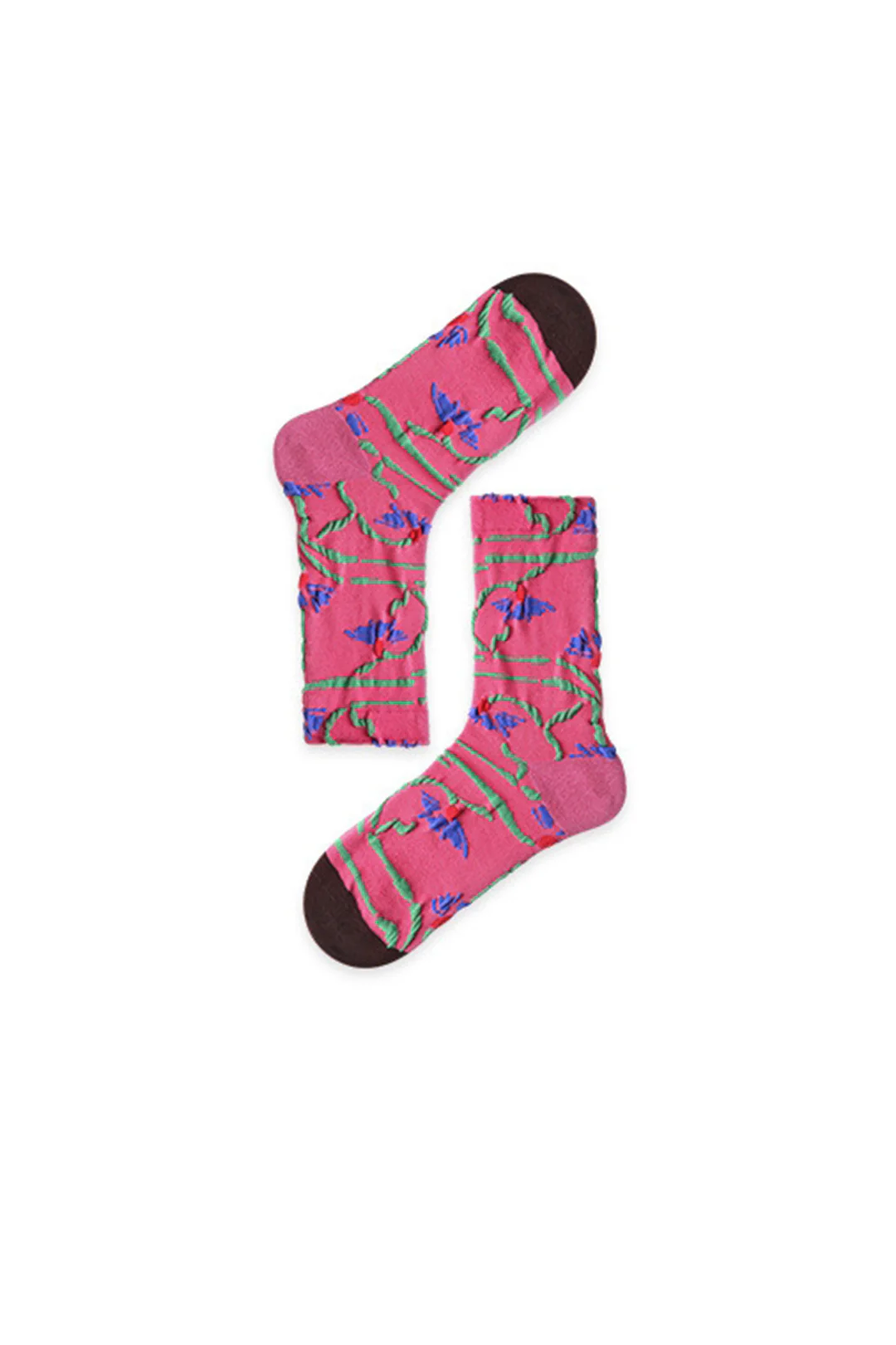 Contrast Print Socks - Weenar