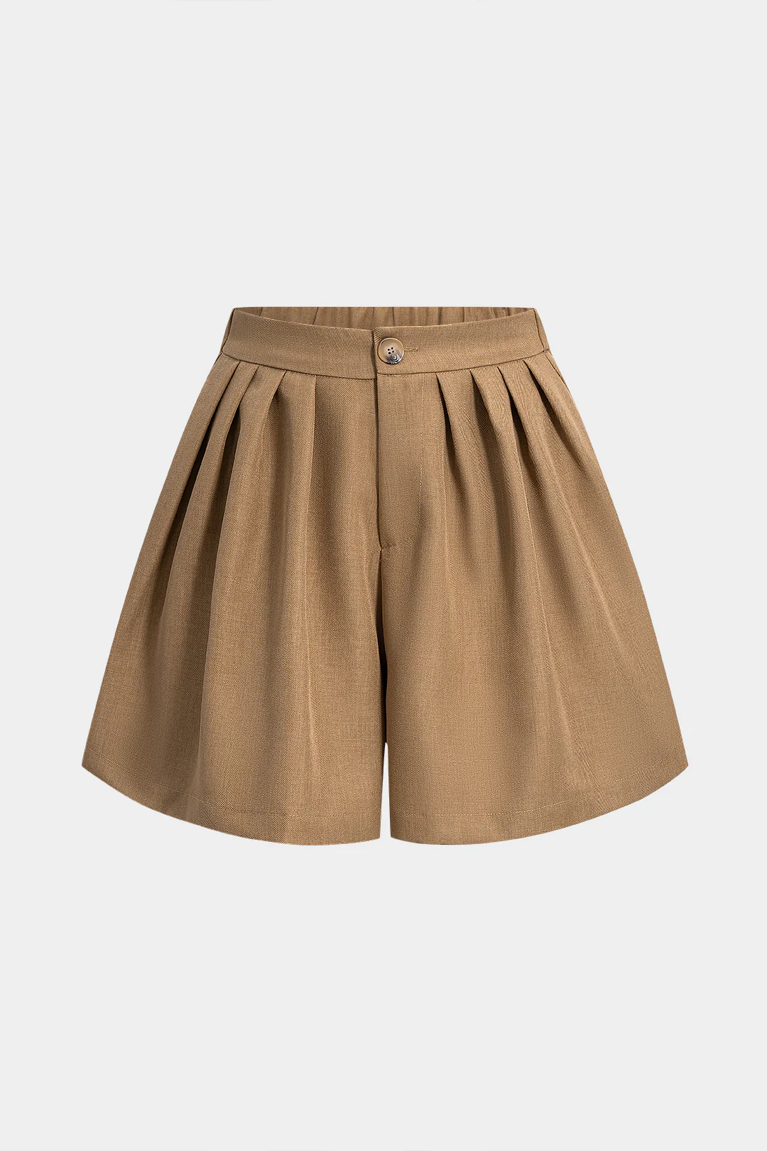 Pleated Wide Leg Shorts - Weenar