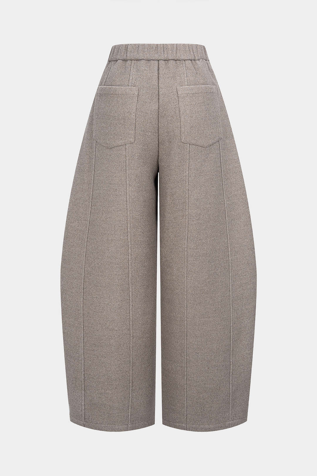 Solid Pocket Wide Leg Pants - Weenar