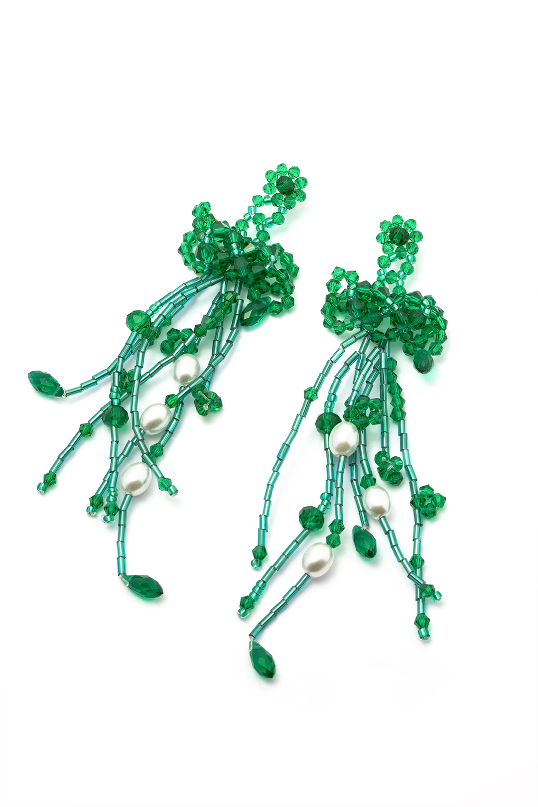 Glass Tassel Earrings - Weenar