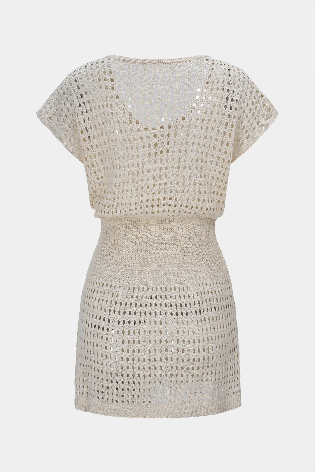 Cut Out Hollow Knitted Sleeveless Dress - Weenar