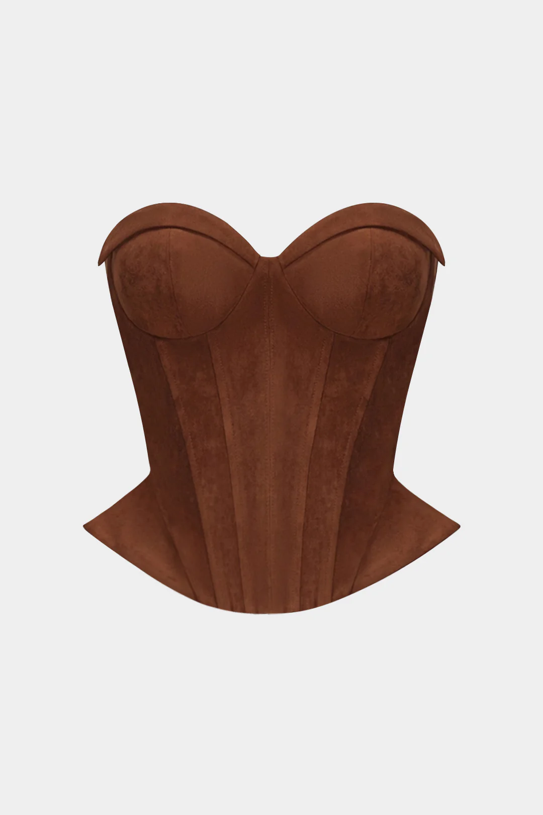 Suede Corset Tube Top - Weenar