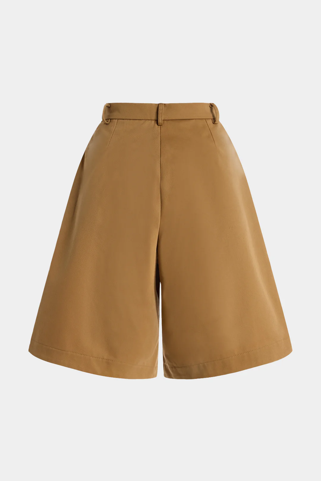 Pleated High Waist Wide Leg Shorts - Weenar