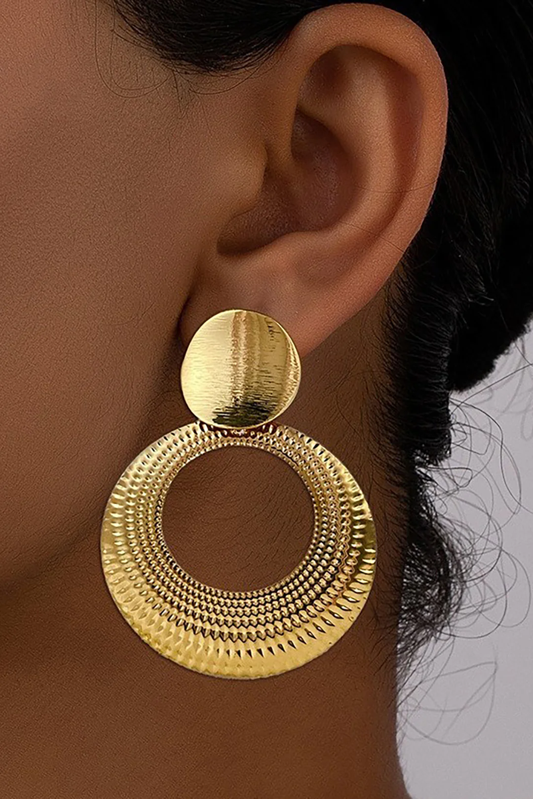 Geometric Round Earrings - Weenar