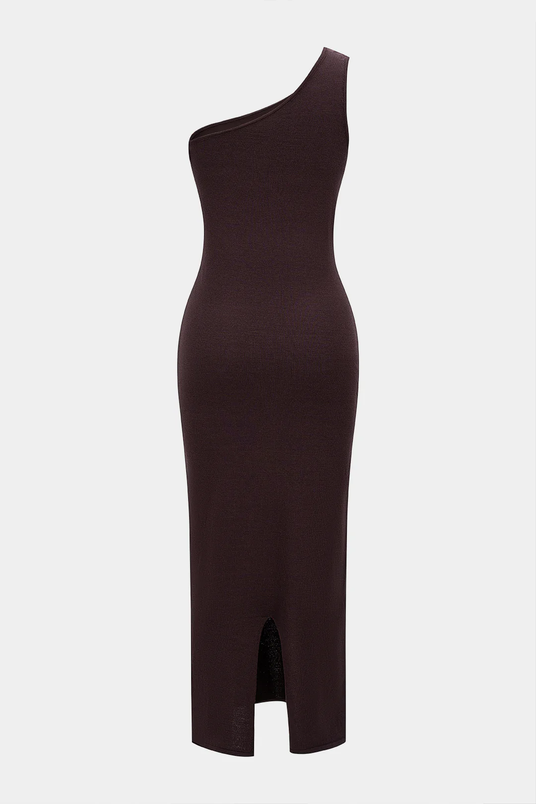 One Shoulder Asymmetrical Sleeveless Maxi Dress - Weenar