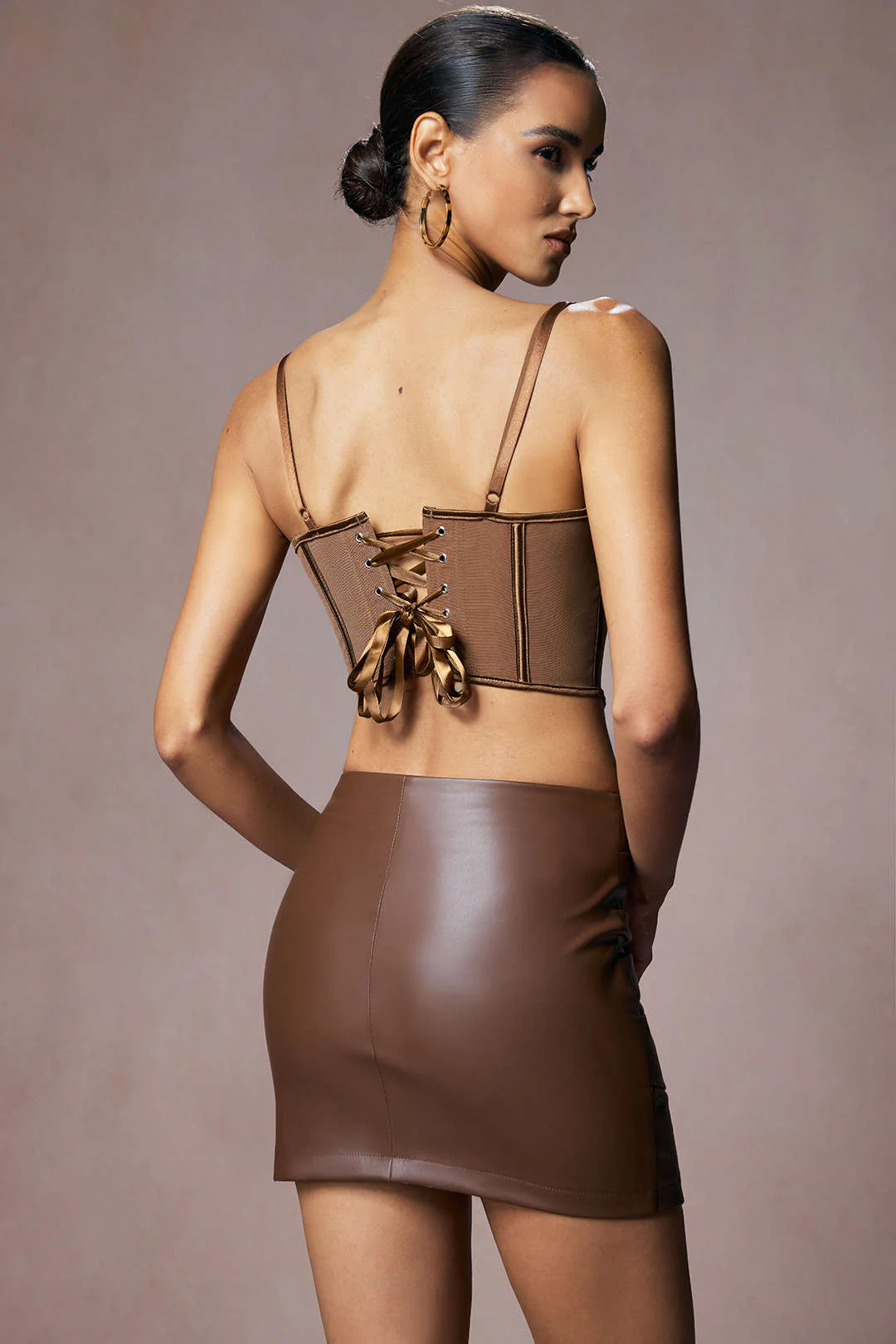 Mesh Corset Tie-Back Slip Cami Top - Weenar