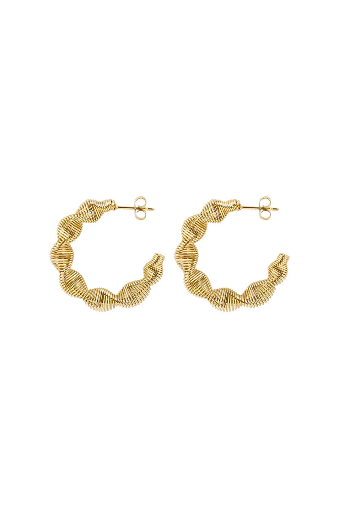 Alloy Twisted Earrings - Weenar