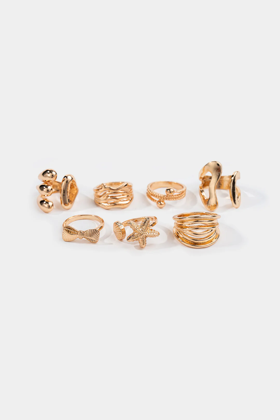 Alloy Geometric Rings - Weenar