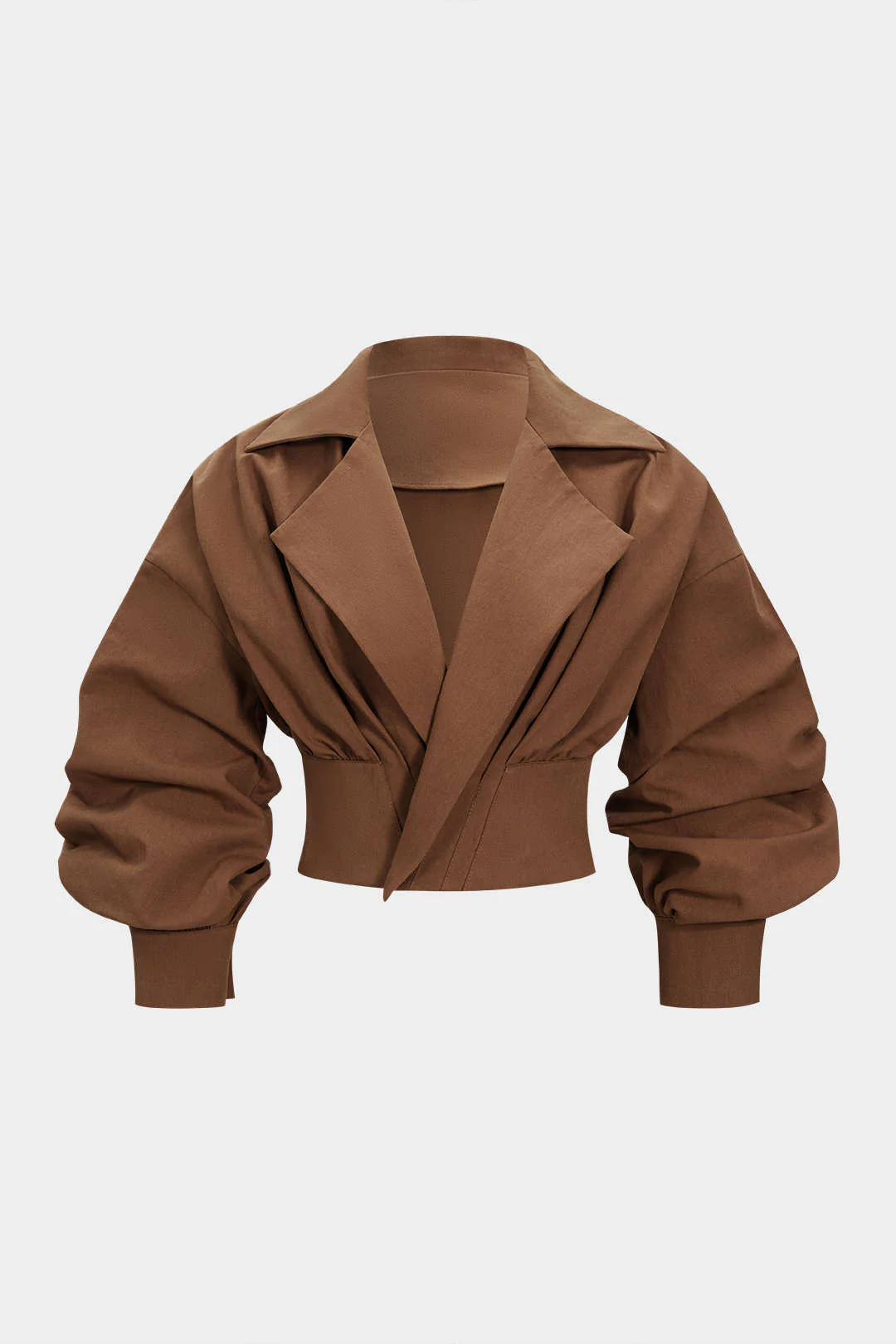 Ruched V-Neck Jacket - Weenar