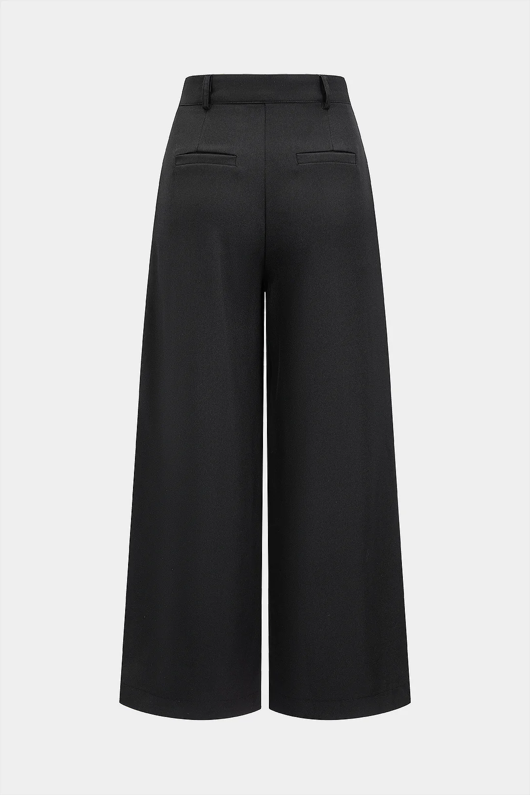 Belted Asymmetrical Straight Leg Pants - Weenar
