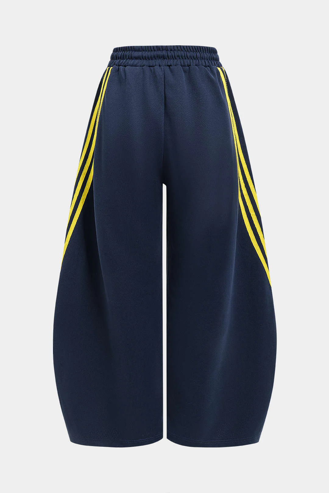 Contrast Tie-Up Barrel Trousers - Weenar