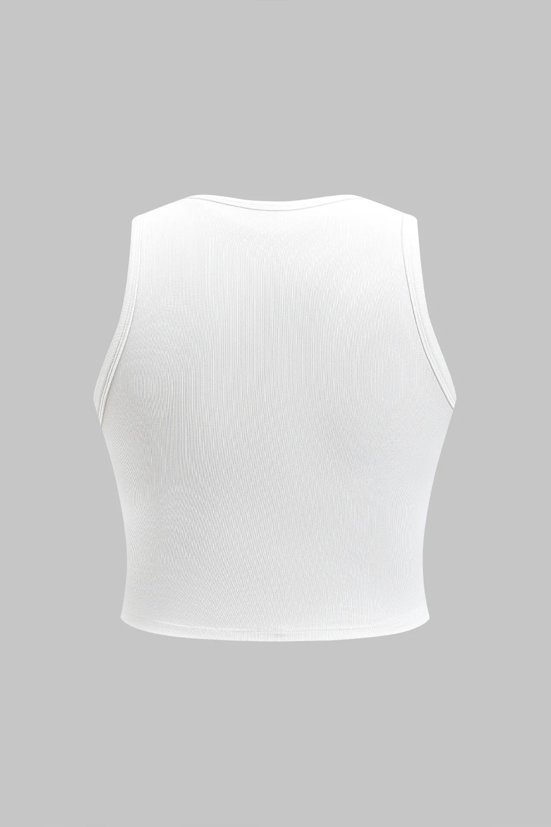 Plus Size Floral Print Round Neck Sleeveless T-Shirt - Weenar
