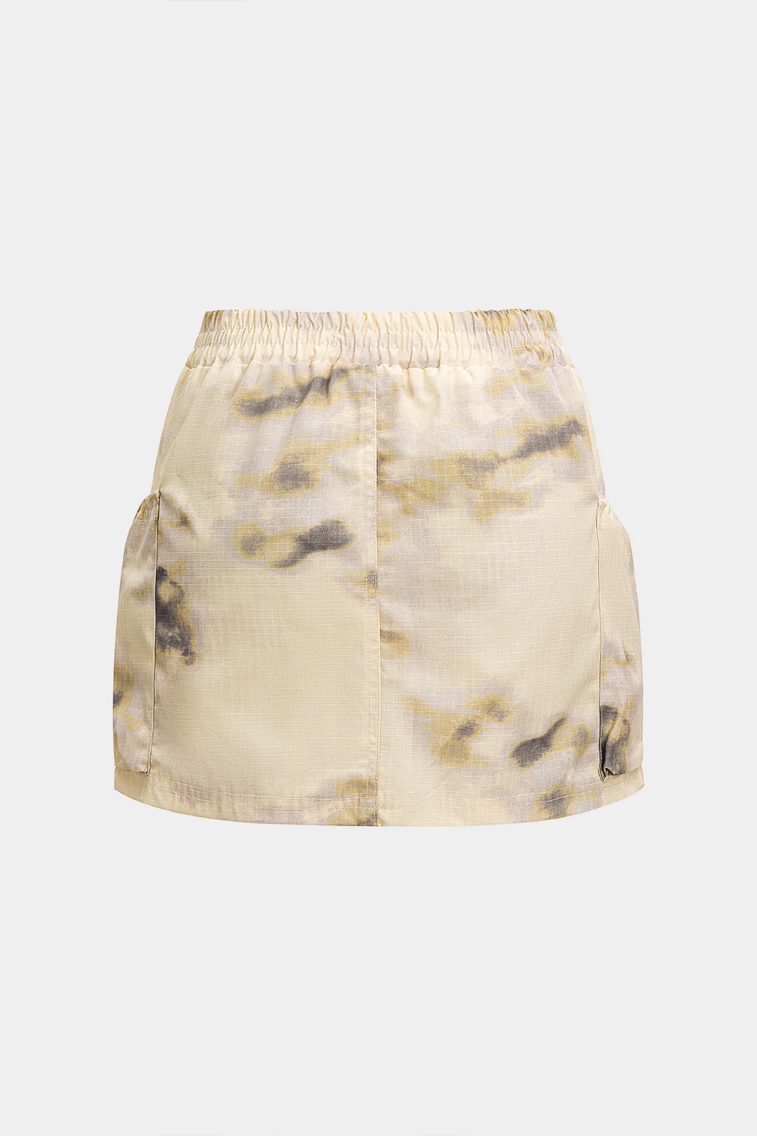 Batik Print Low Waist Mini Skirt - Weenar