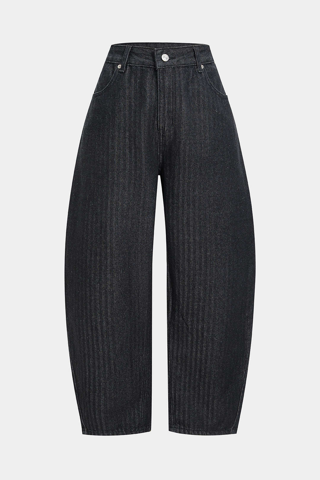 Denim Solid Wide Leg Pants - Weenar