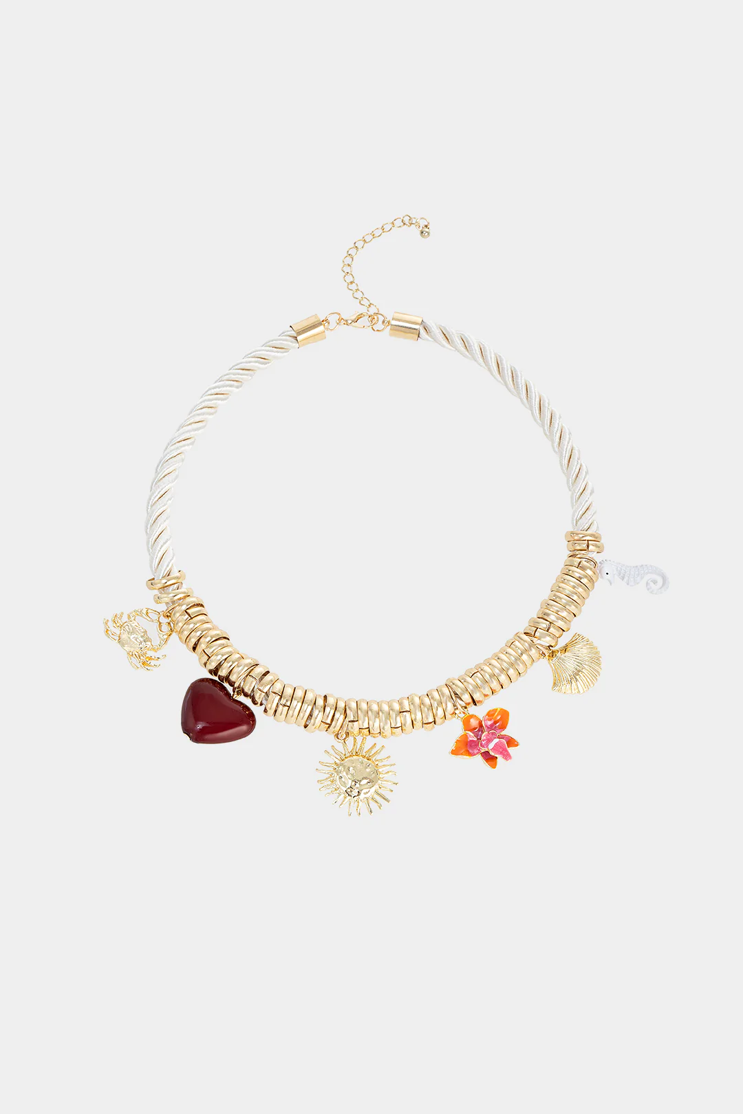 Metal Heart Shell-Shaped Necklace - Weenar