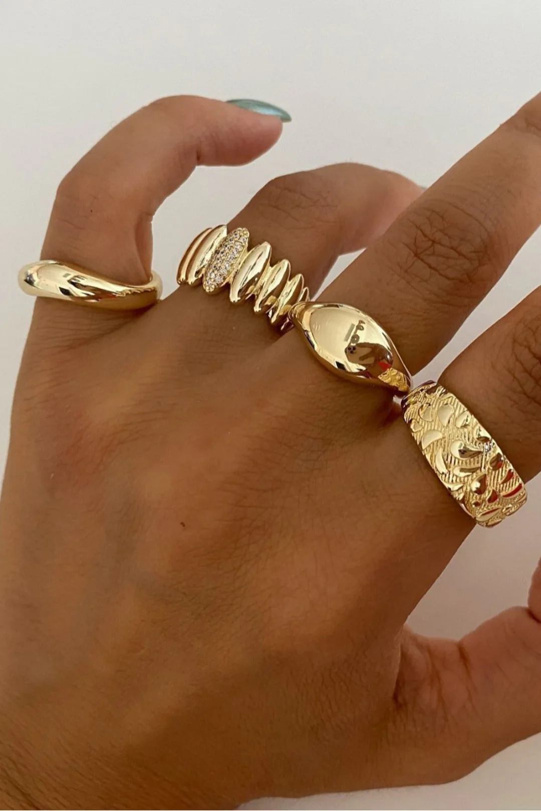 Metal Irregular Rings - Weenar
