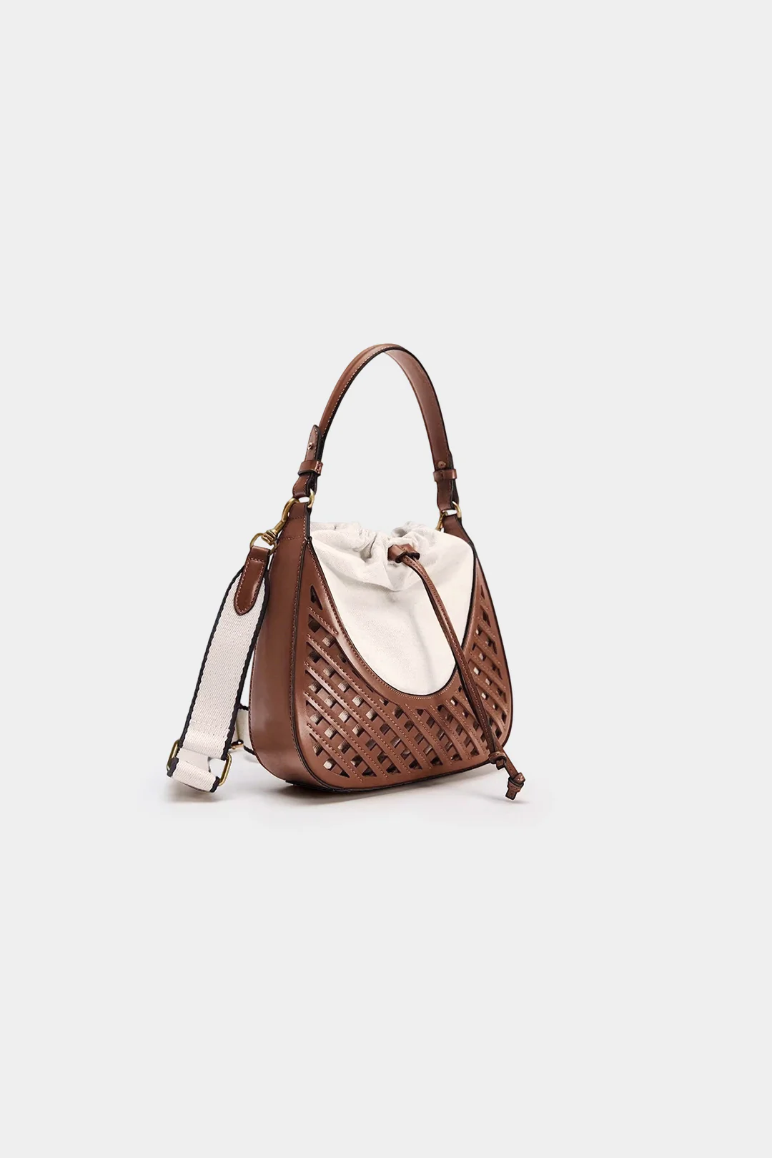 Woven Hollow Out Tote Bag - Weenar