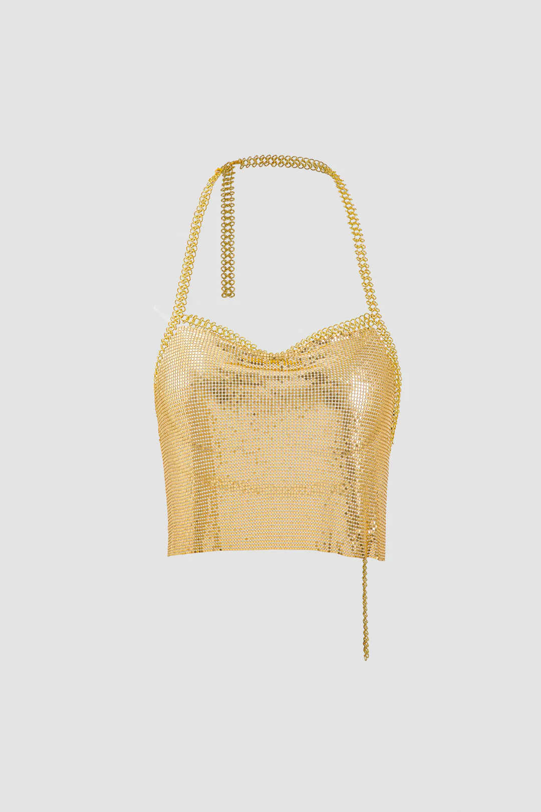 Metal Halter Neck Cami Top - Weenar
