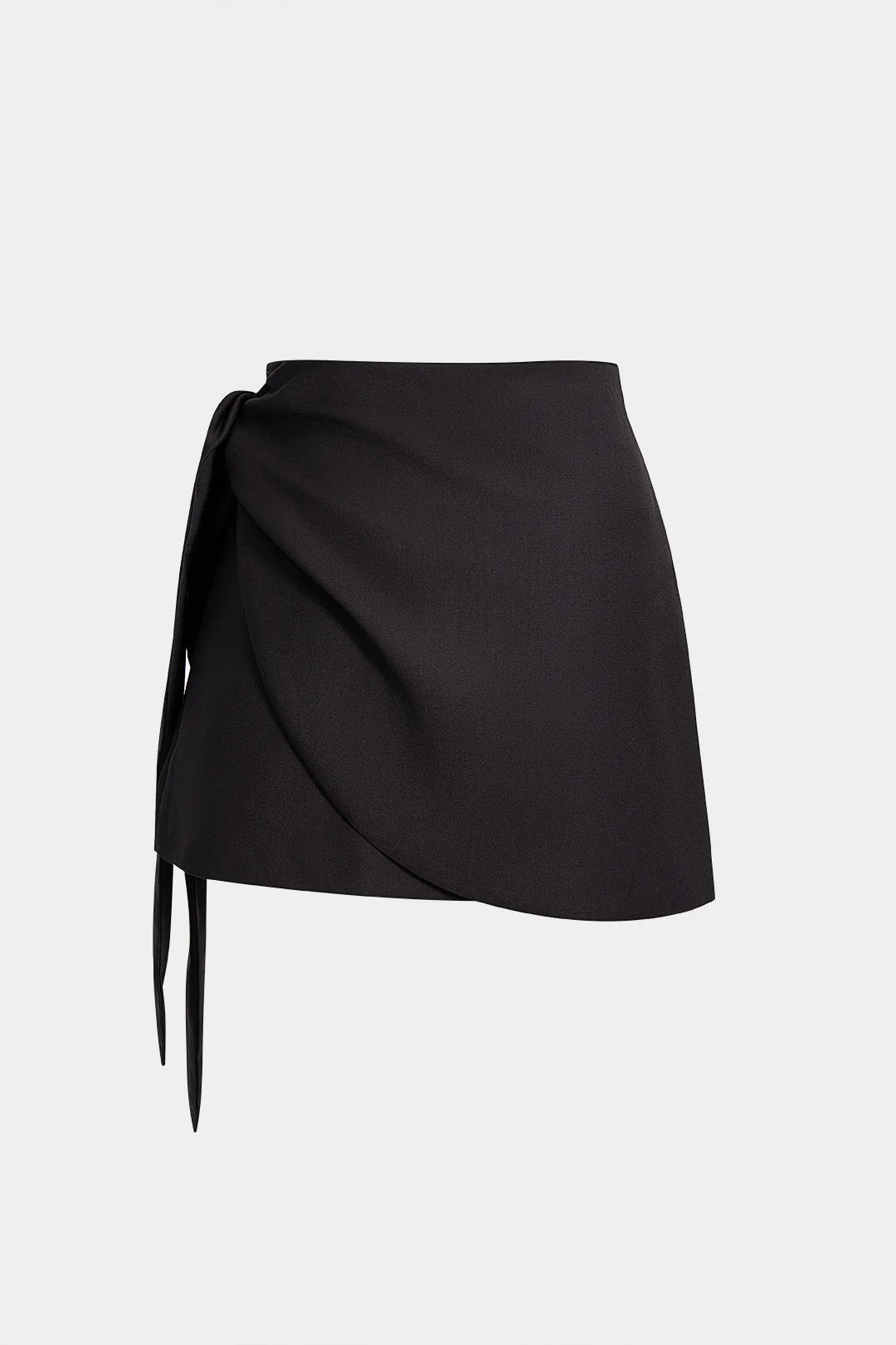 Zipper Tie-Up Mini Skirt - Weenar