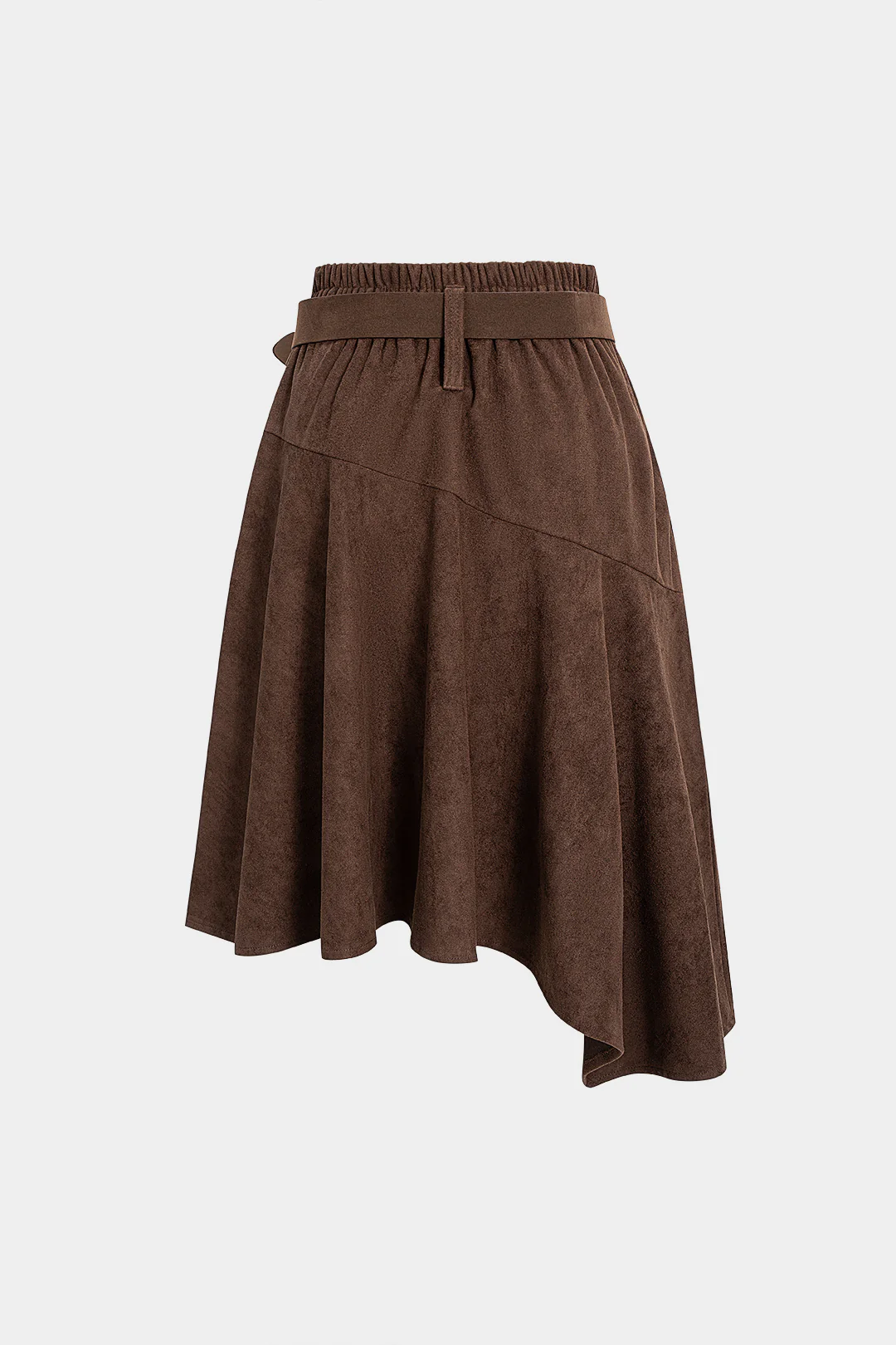 Suede Belted Skirt - Weenar