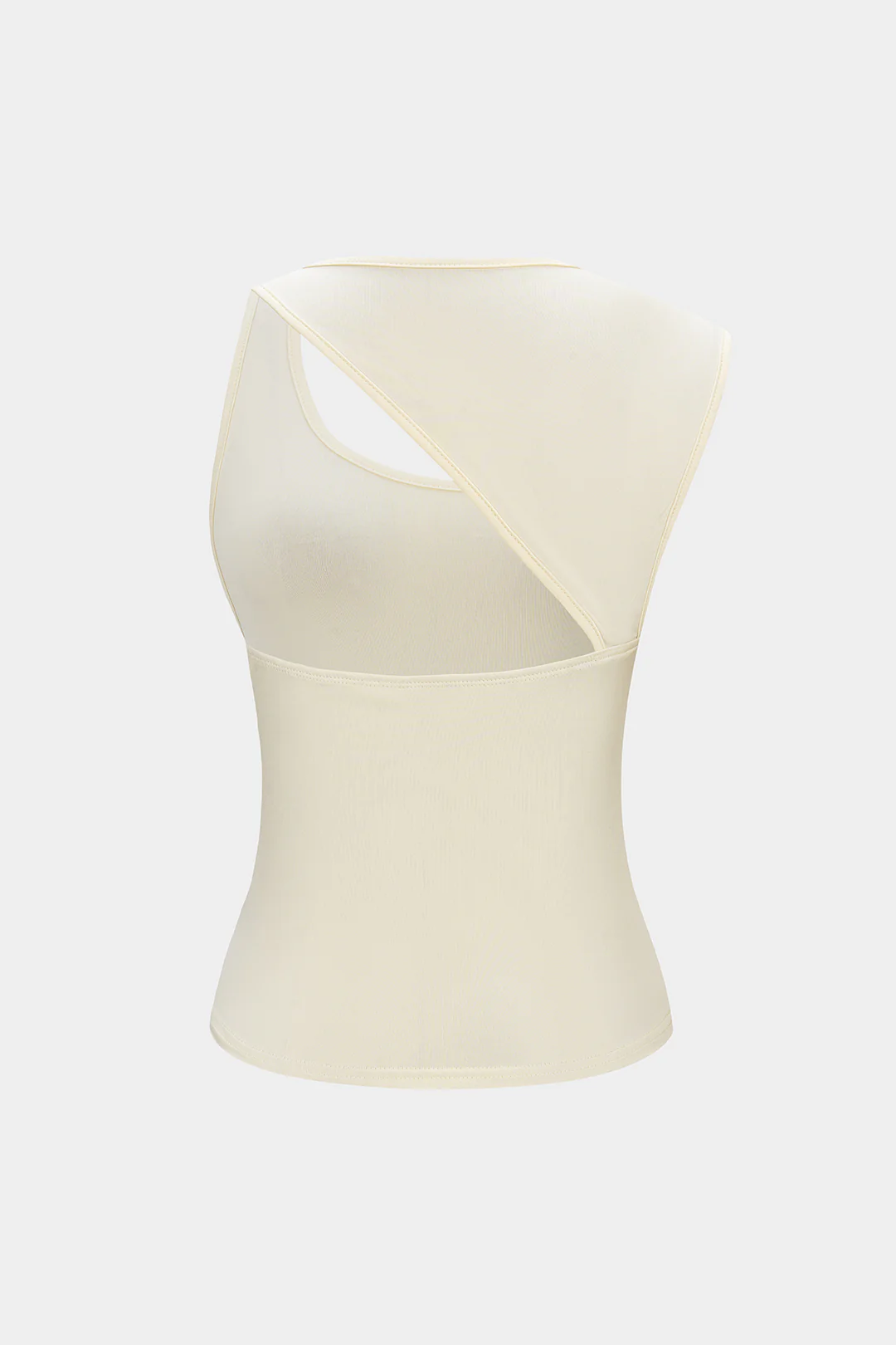 Solid Asymmetrical Tank Top - Weenar