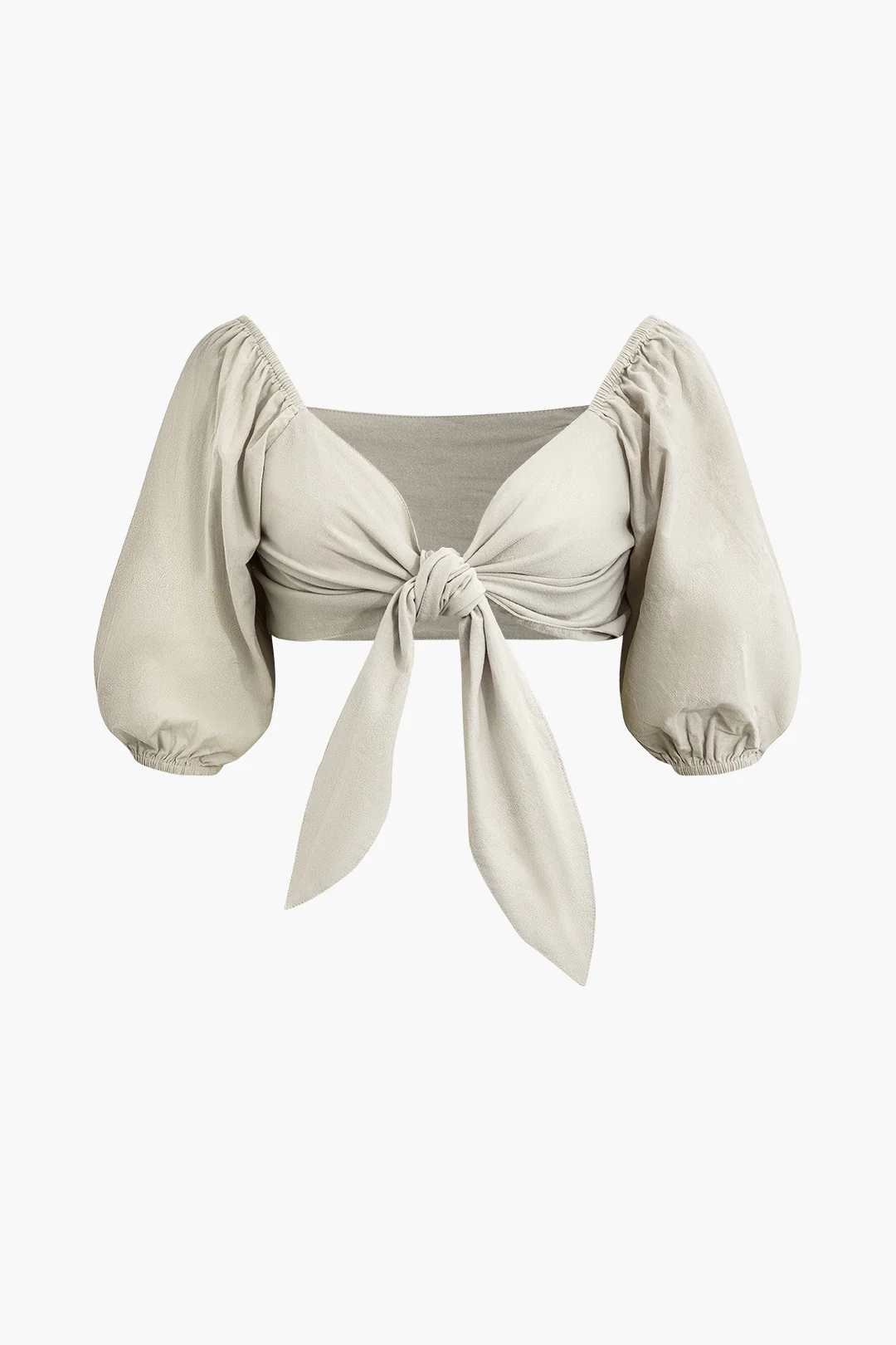 Twist Knot Ruched Top And Pocket Shorts Set - Weenar