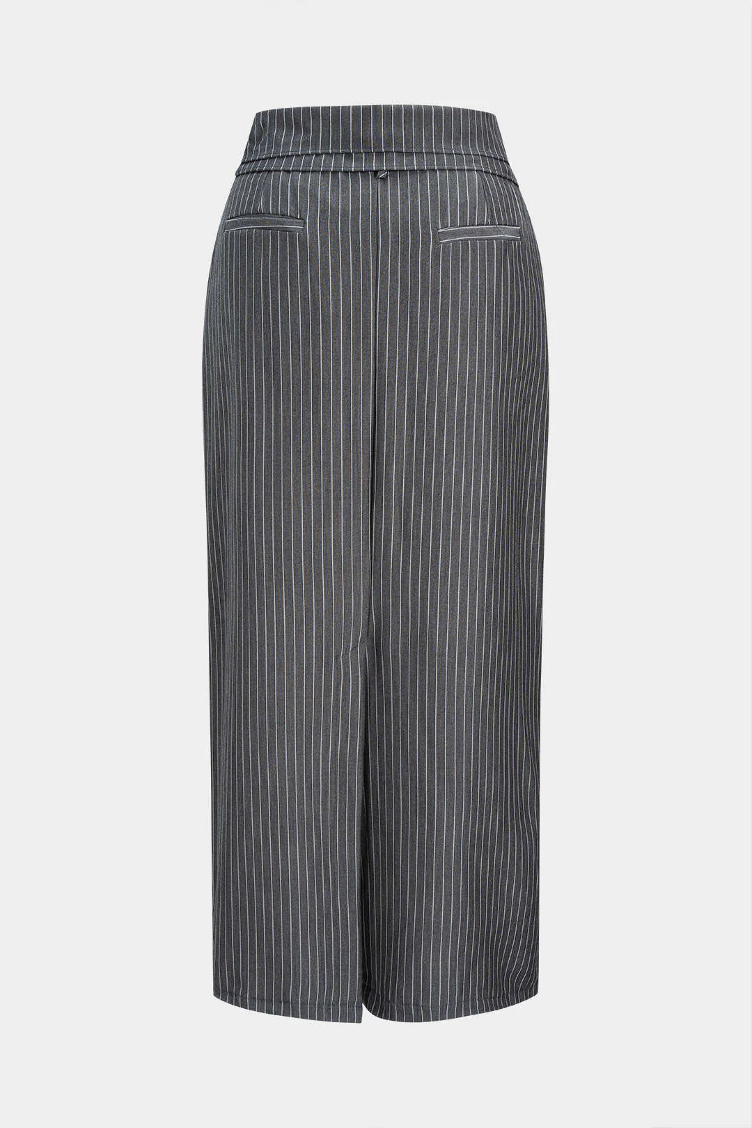 Stripes Print Split Skirt - Weenar