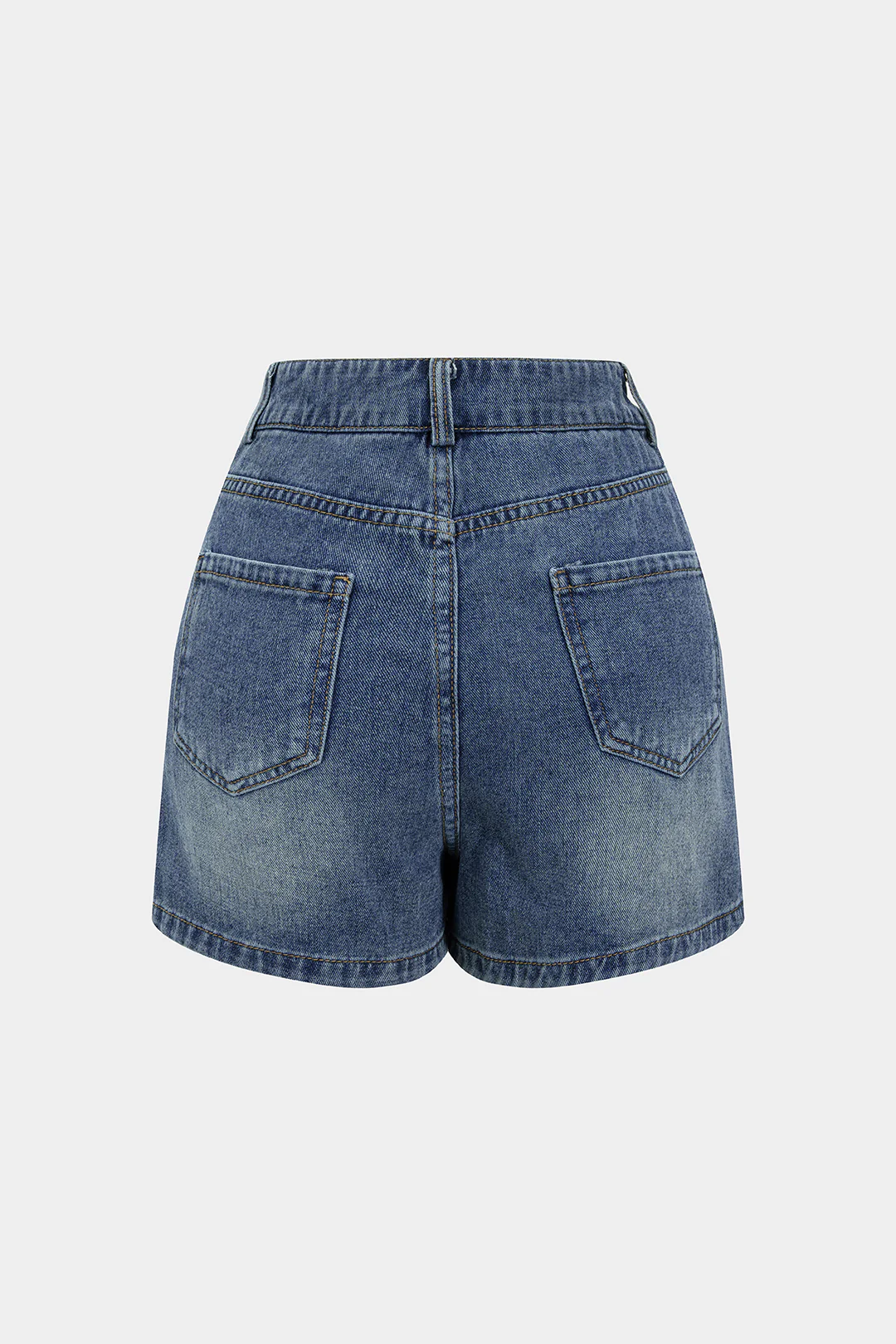 Denim Button High Waist Skirt - Weenar
