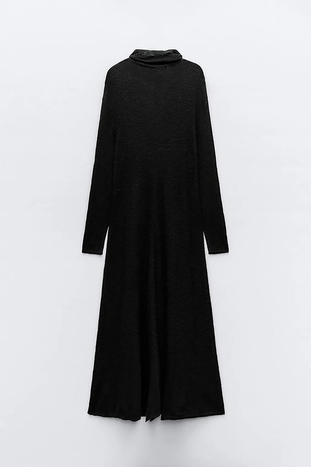 Mock Neck Long Sleeve Maxi Dress - Weenar
