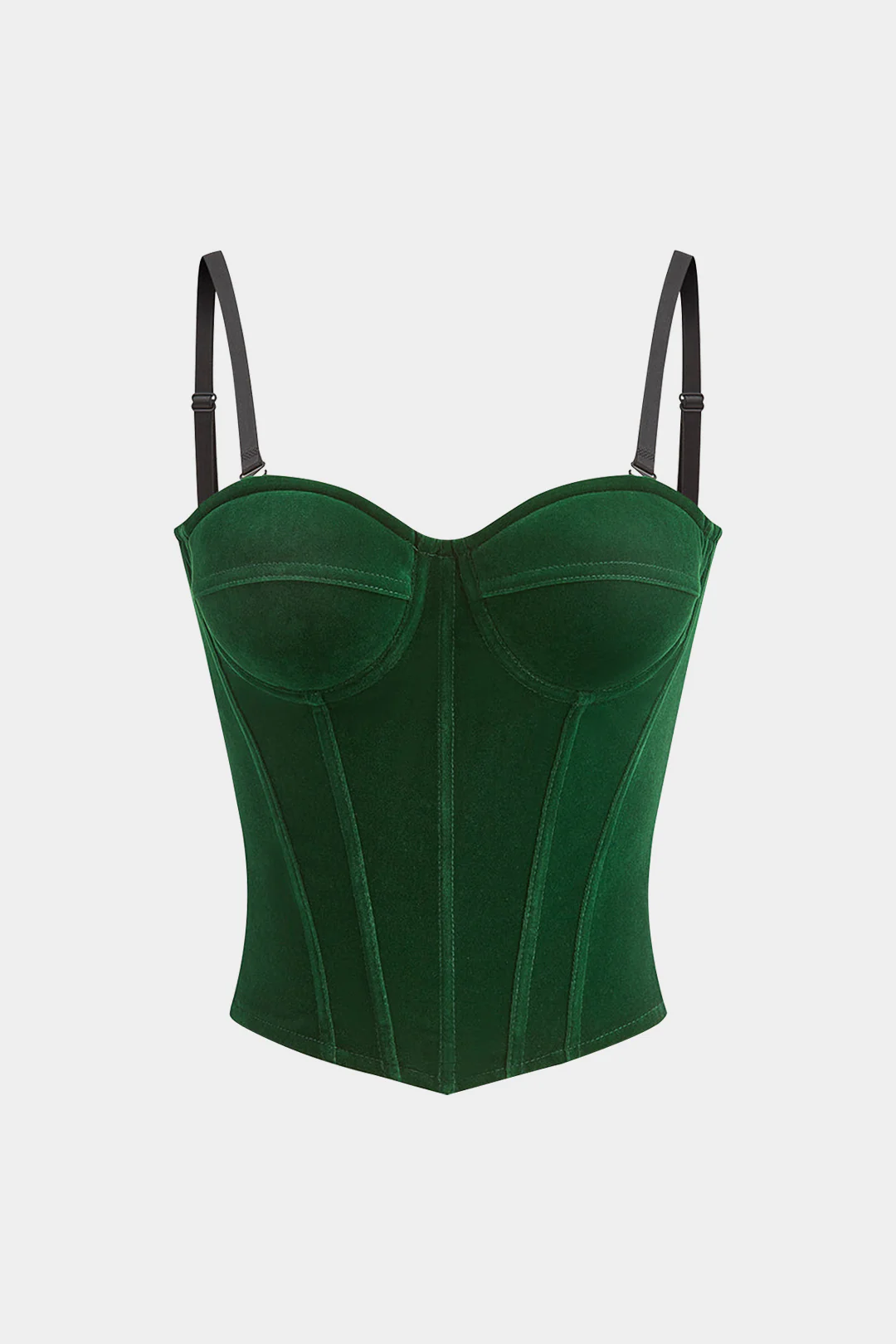 Velvet Slip Bustier Corset Waist Cami Top - Weenar