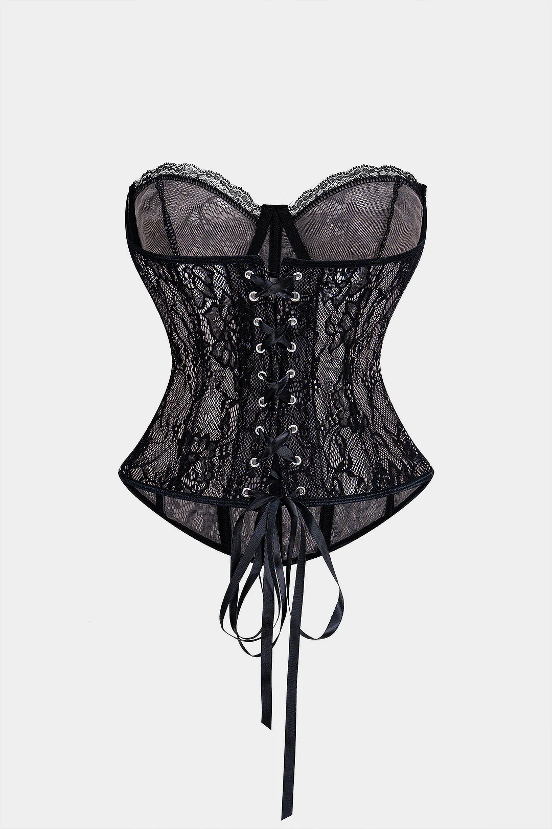 Bustier Backless Tie Corset Top - Weenar