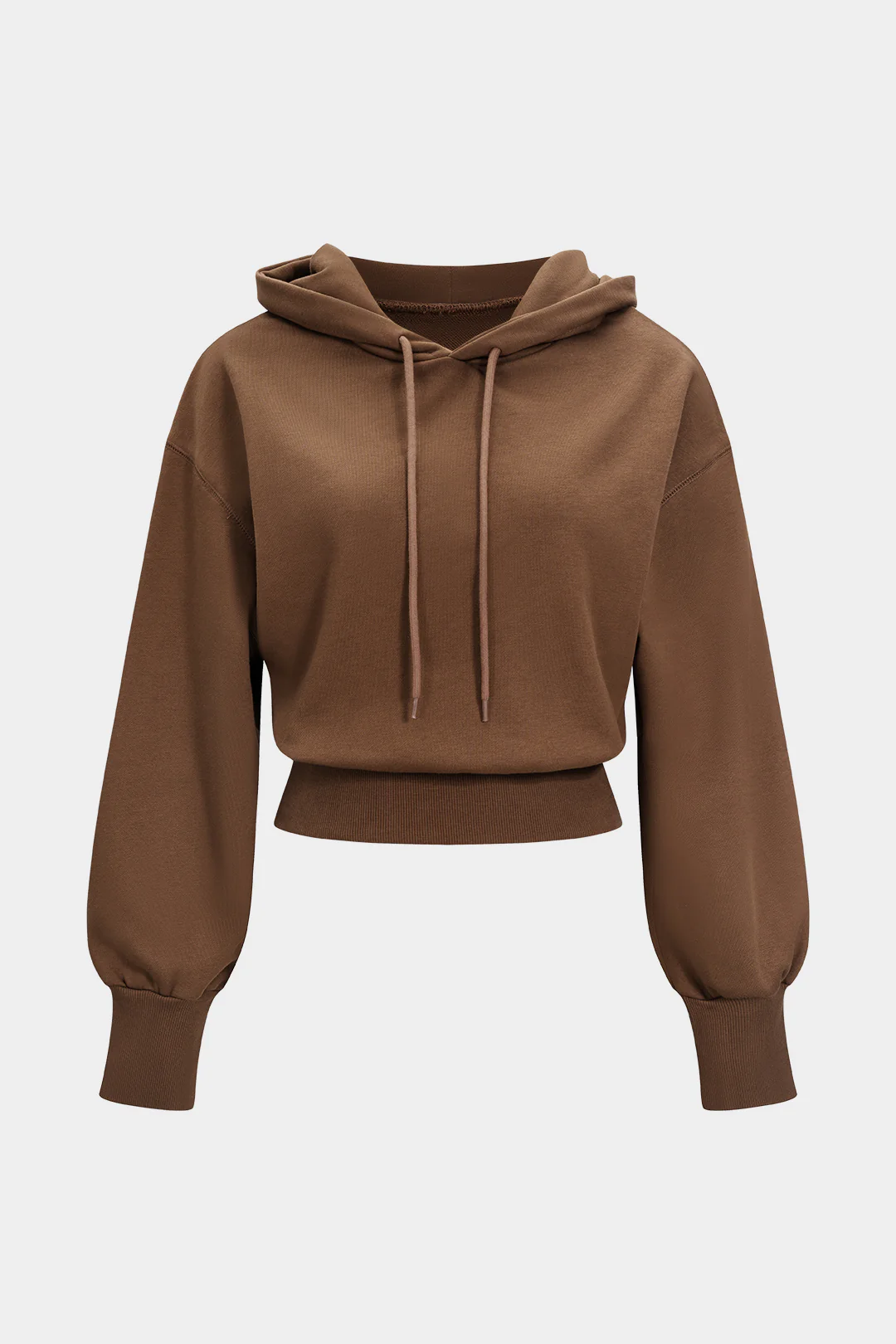 Solid Drawstring Hoodie - Weenar