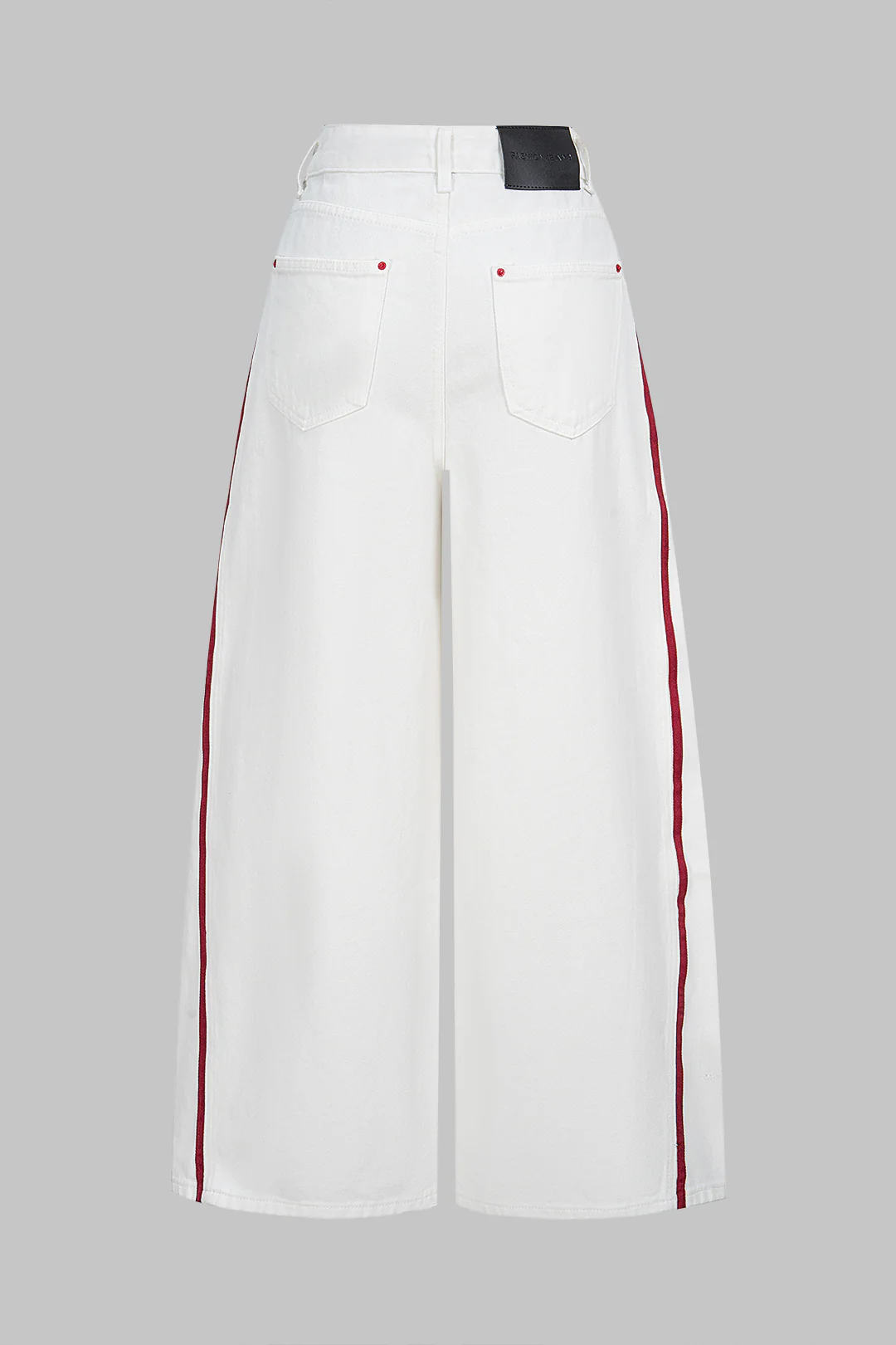 Denim Contrast Pocket High Waist Jeans - Weenar