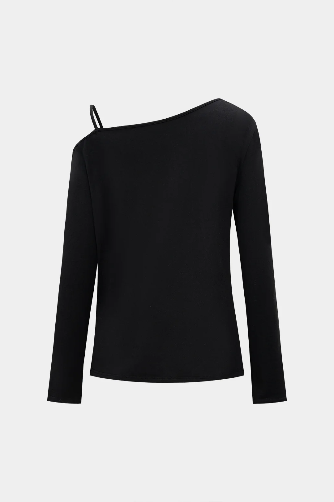 One Shoulder Long Sleeve Sweatshirt - Weenar