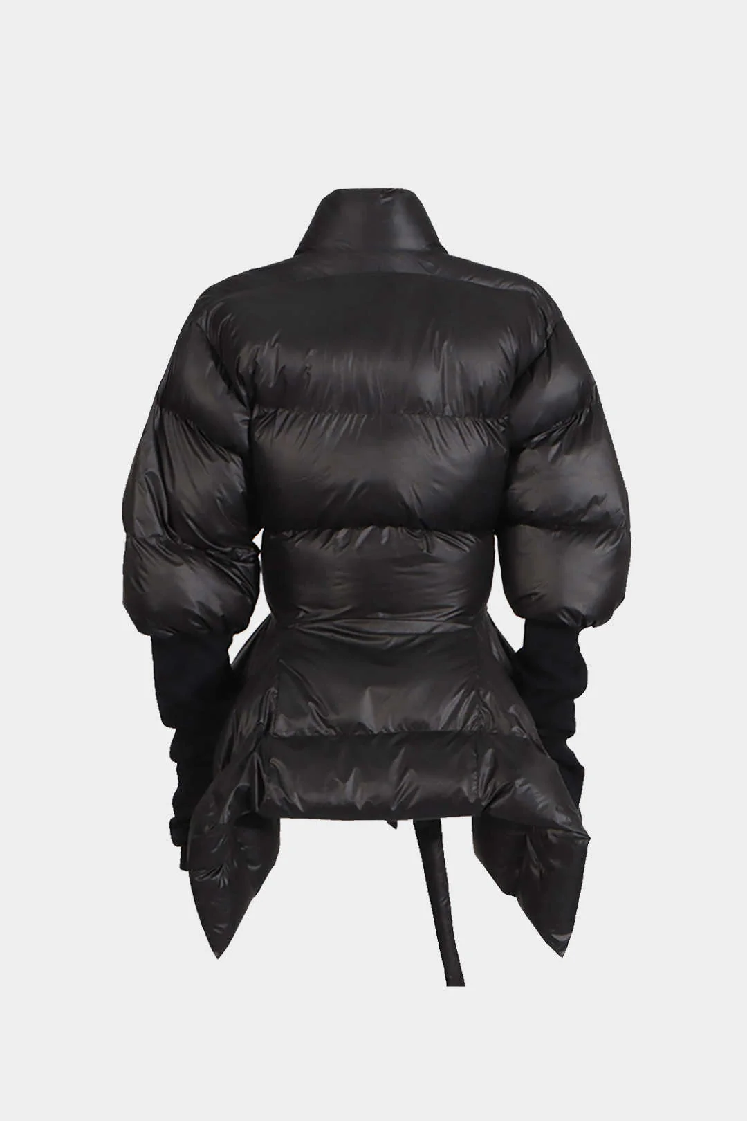 Solid Padded Belted Puffer - Weenar