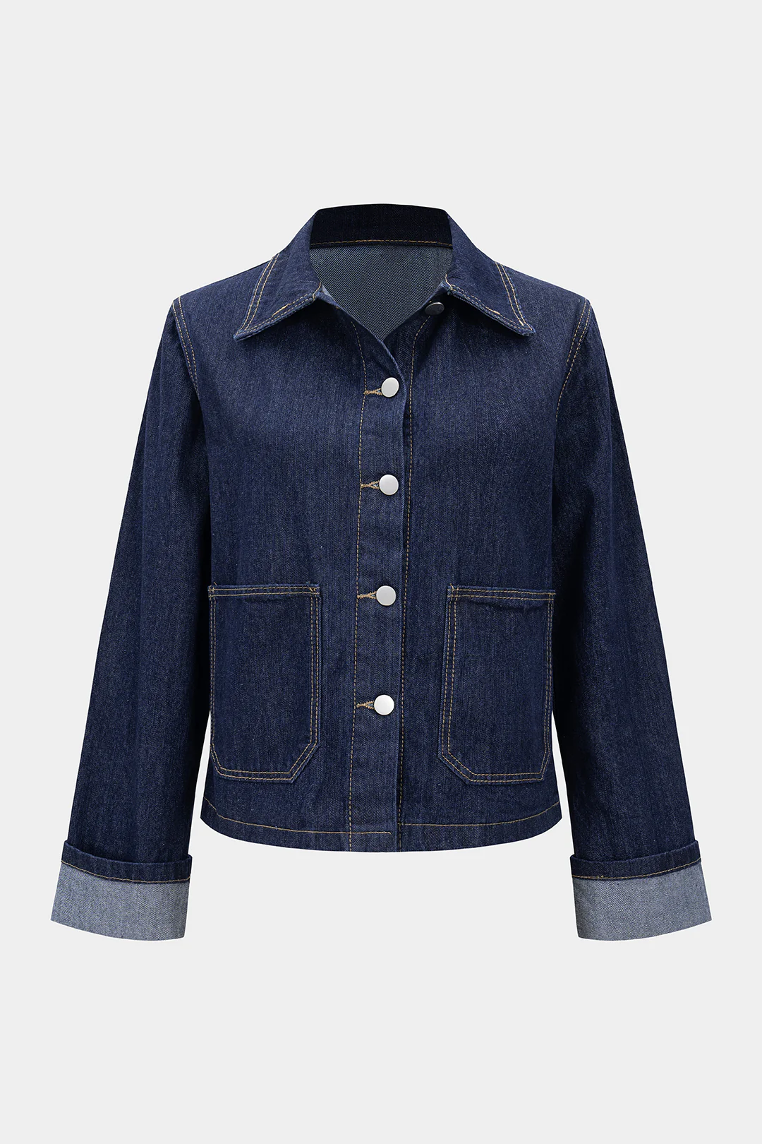 Denim Button Pocket Outerwear - Weenar