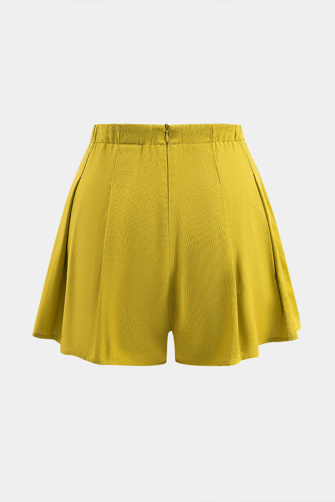 Linen Pleated Zipper Shorts - Weenar