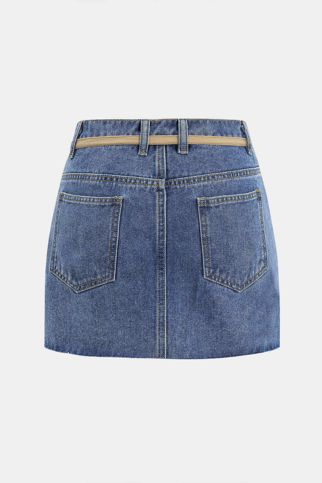 Denim Patchwork Mini Skirt - Weenar