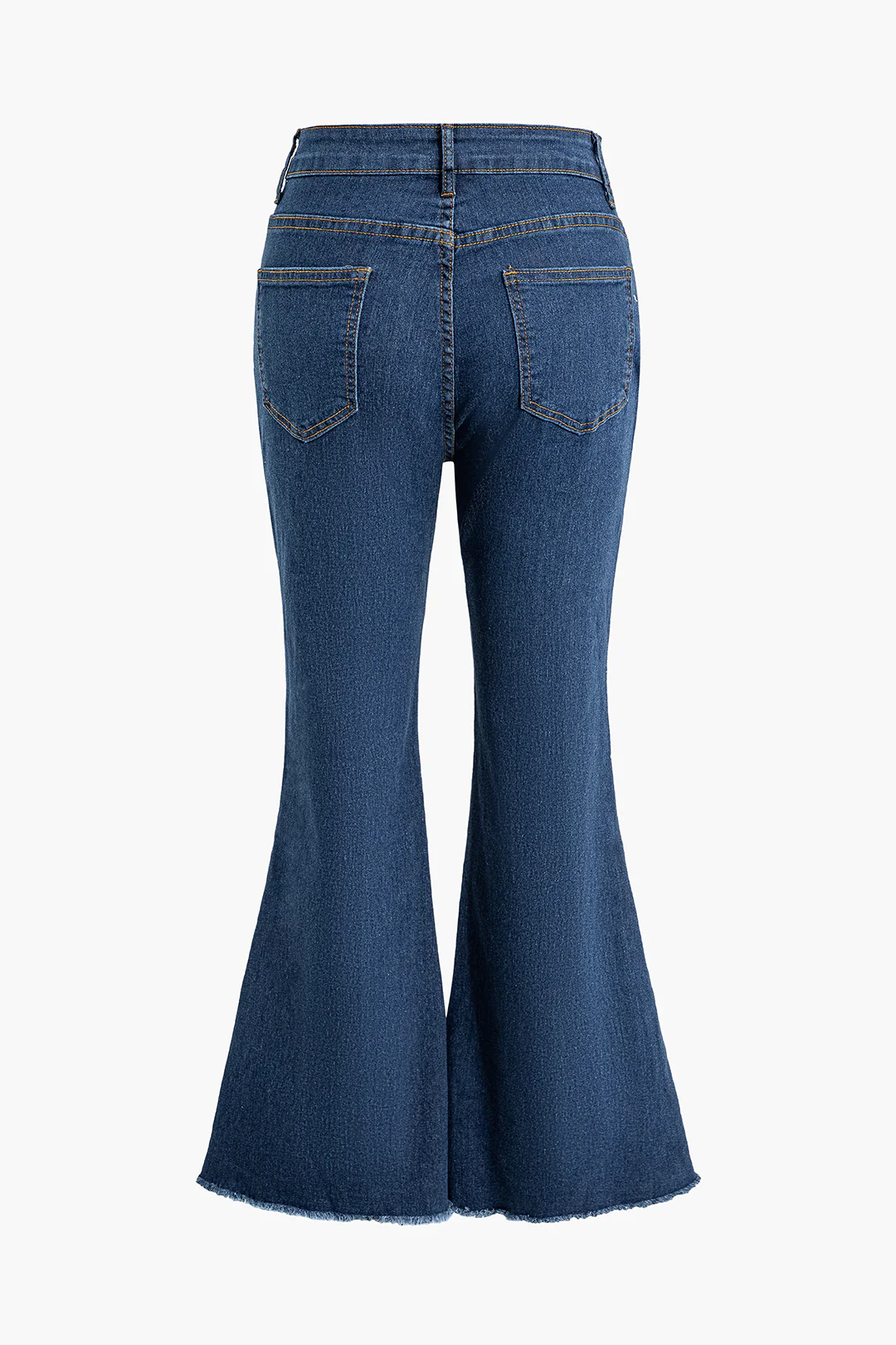 Denim Button High Waist Slim Jeans - Weenar