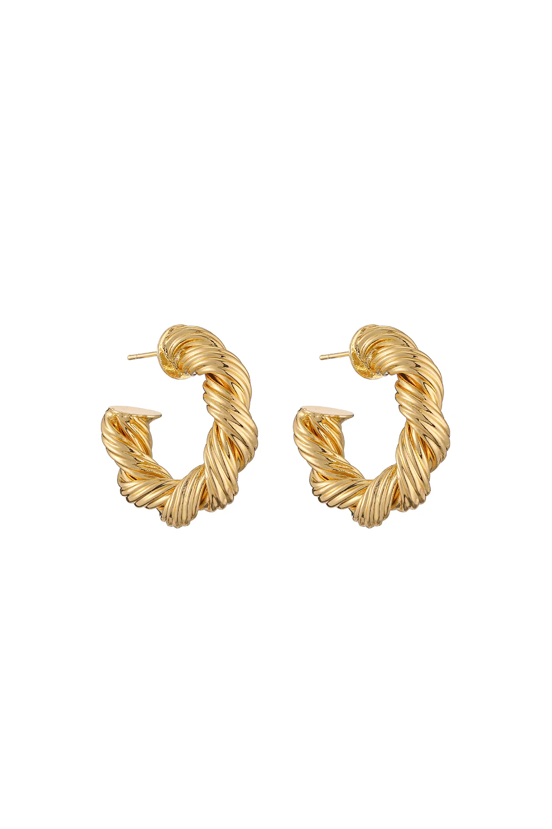 Metal Geometric Irregular Hollow Earrings - Weenar