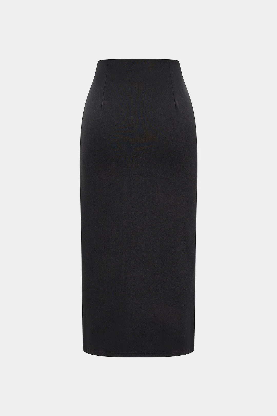 Metallic Decor Button Side Split High Waist Skirt - Weenar
