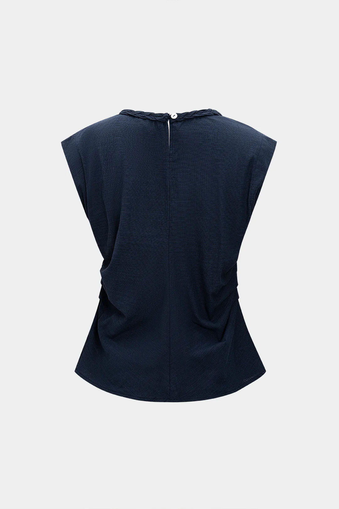 Ruched Detail Short-Sleeve Shirt - Weenar