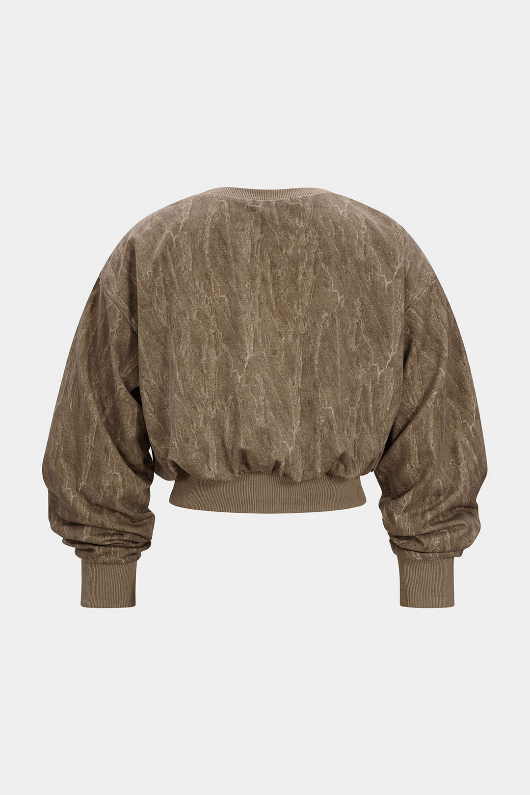 Washed Round Neck Sweatshirt - Weenar
