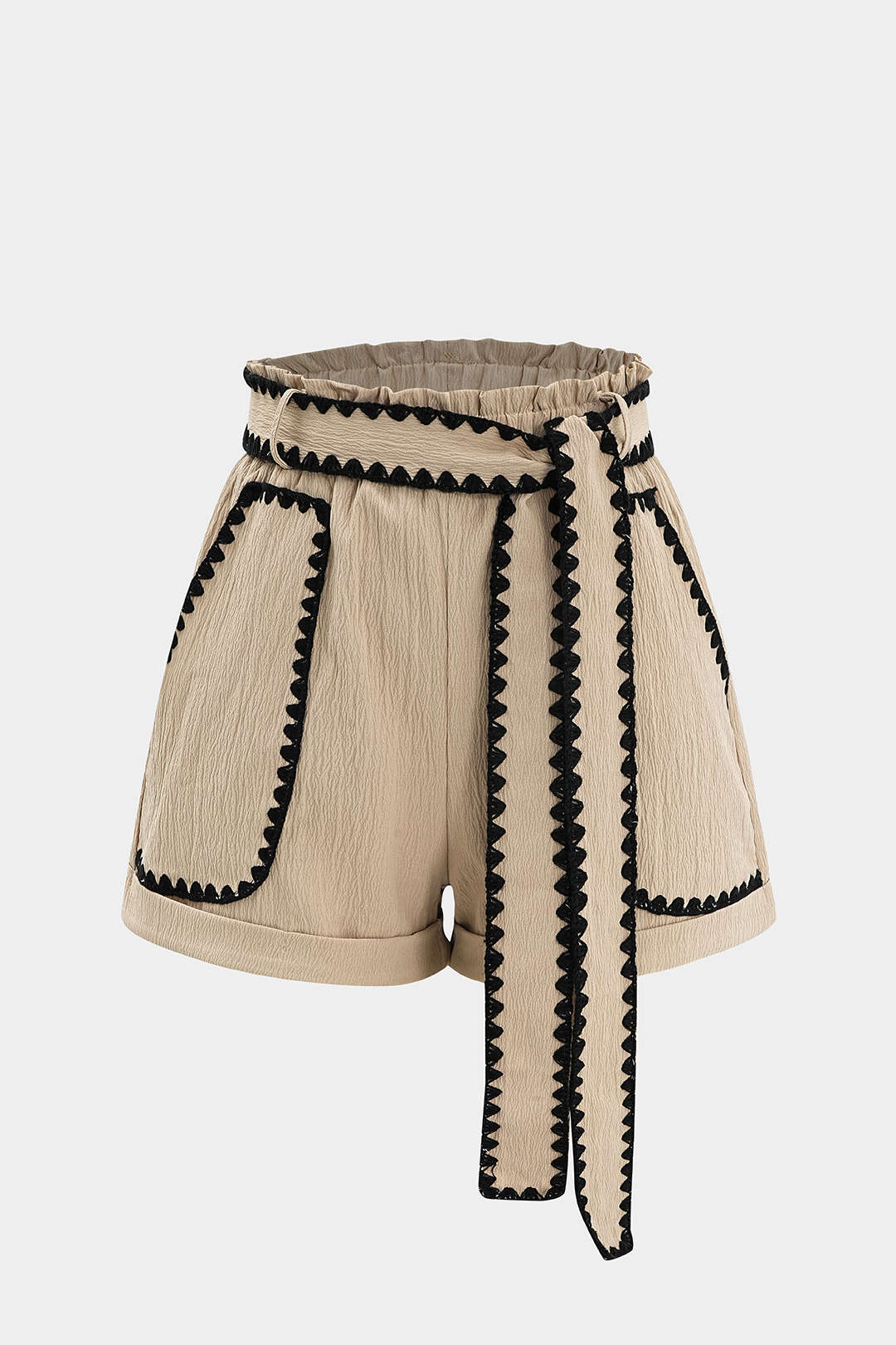 Tie-Up Contrast Shorts - Weenar