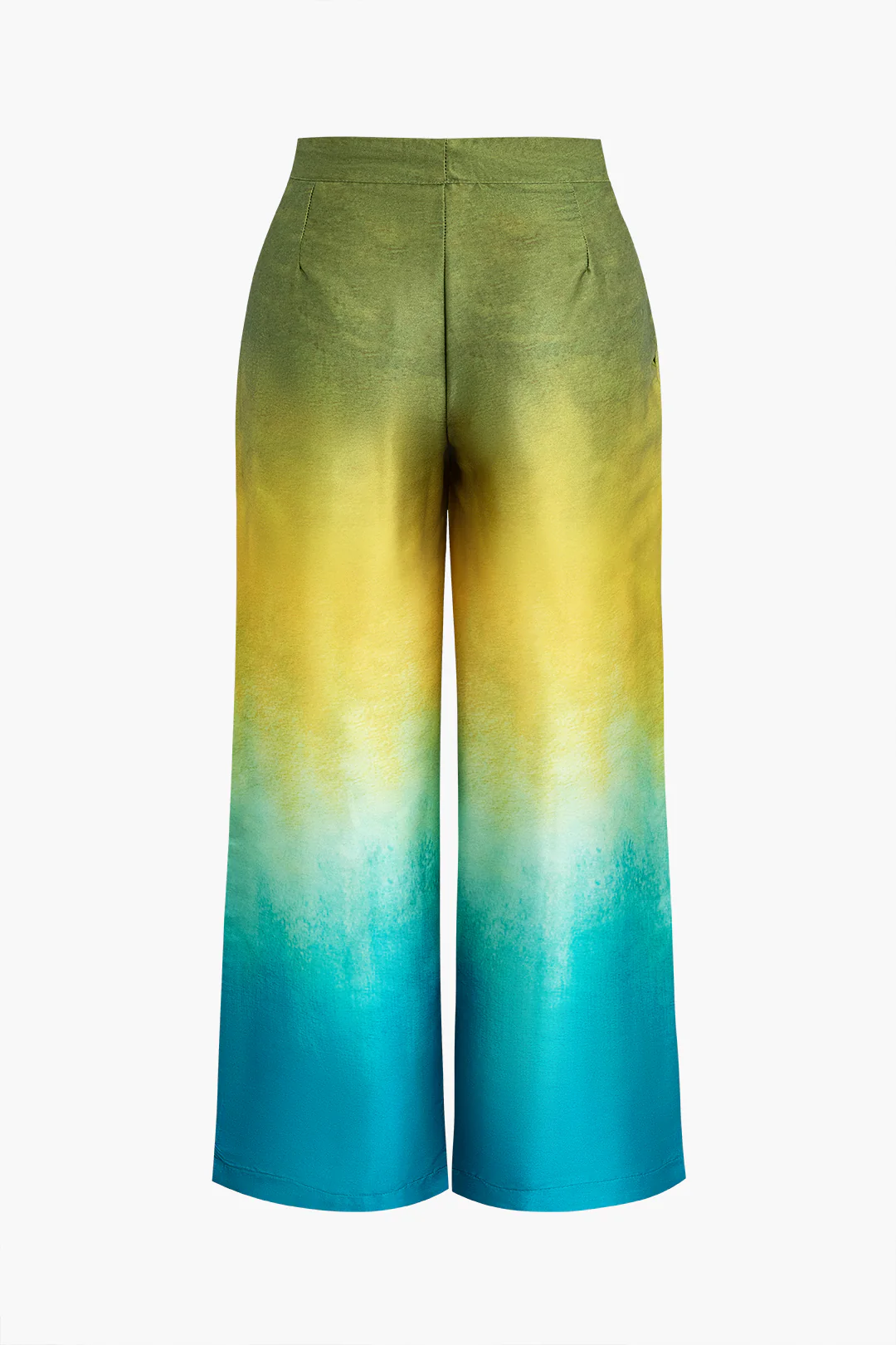 Plus Size Ombre Wide Leg Pants - Weenar