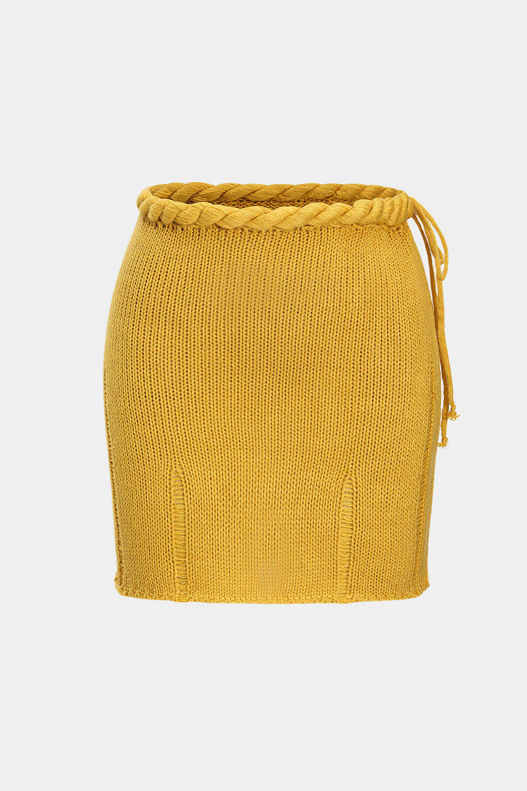 Knit Braided Tie-Up Skirt - Weenar