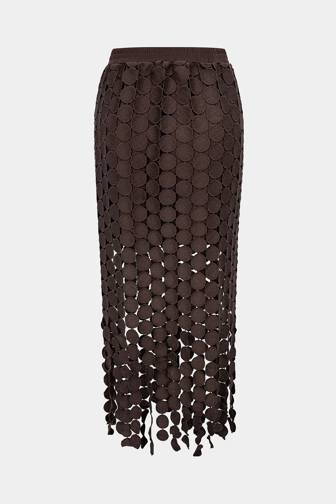Shirred Waistband Cut Out Skirt - Weenar