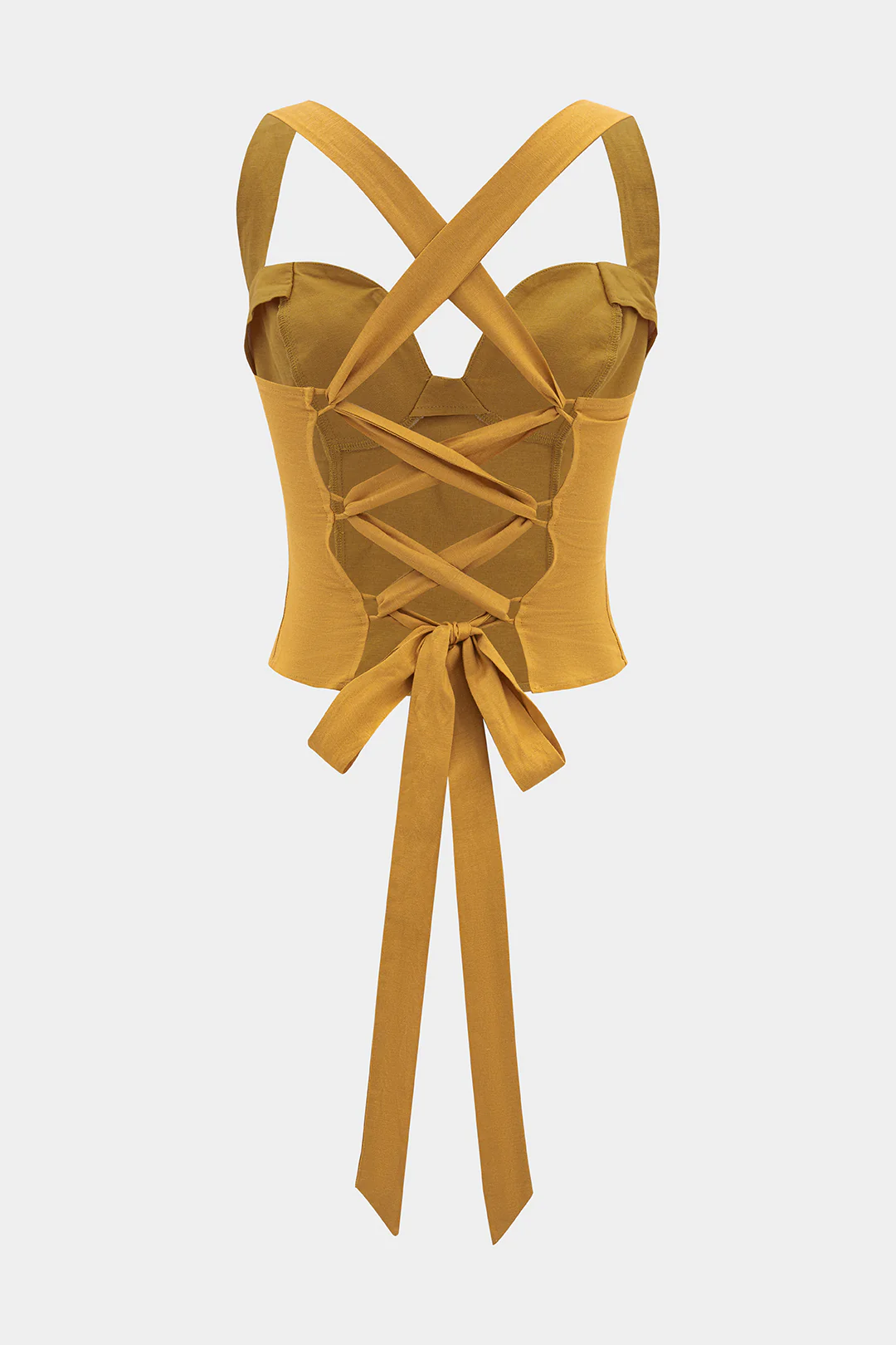 Bustier Backless Tie-Up Cami Top - Weenar