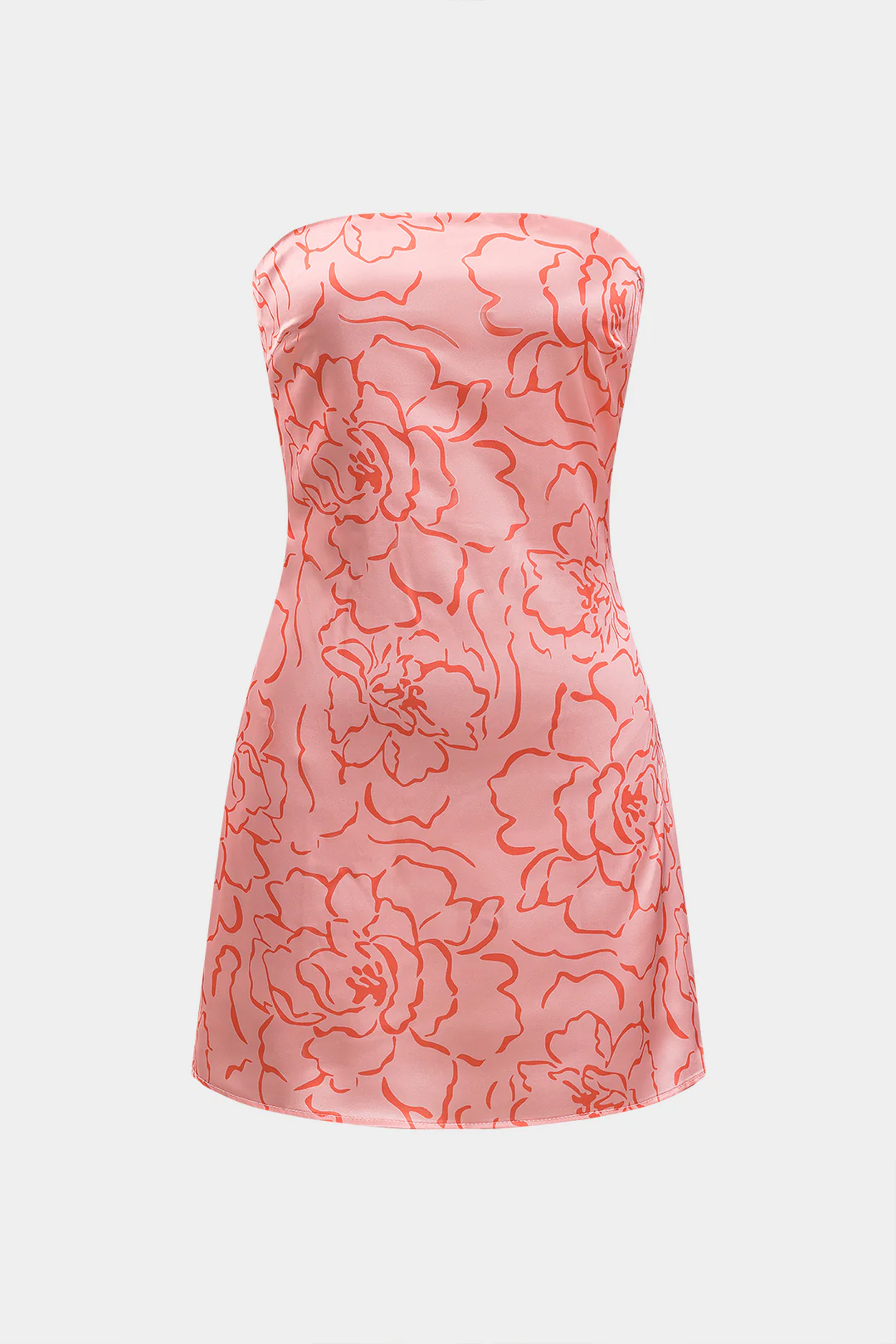 Floral Print Tie Up Sleeveless Mini Dress - Weenar