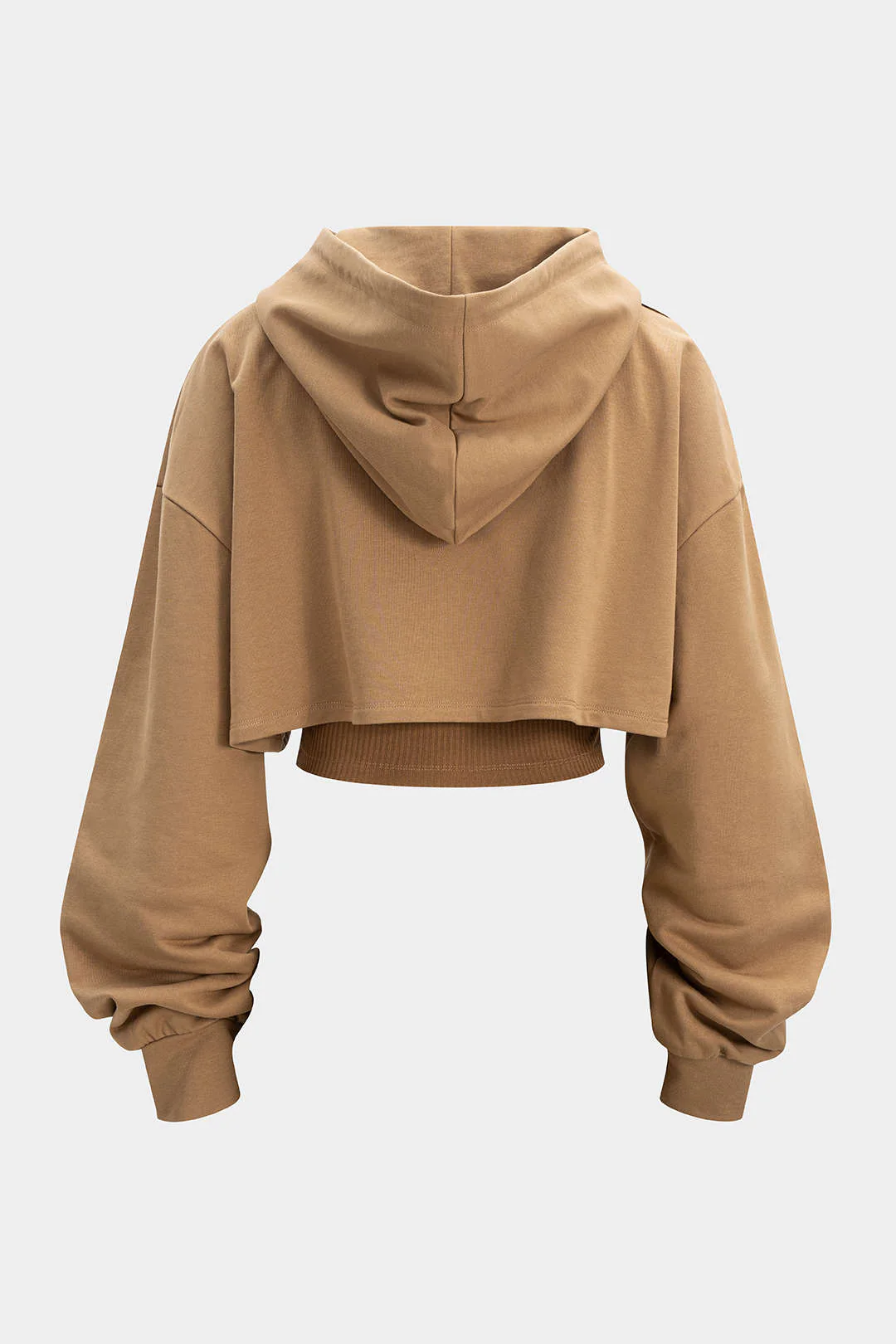Knit Patchwork Drawstring Hoodie - Weenar